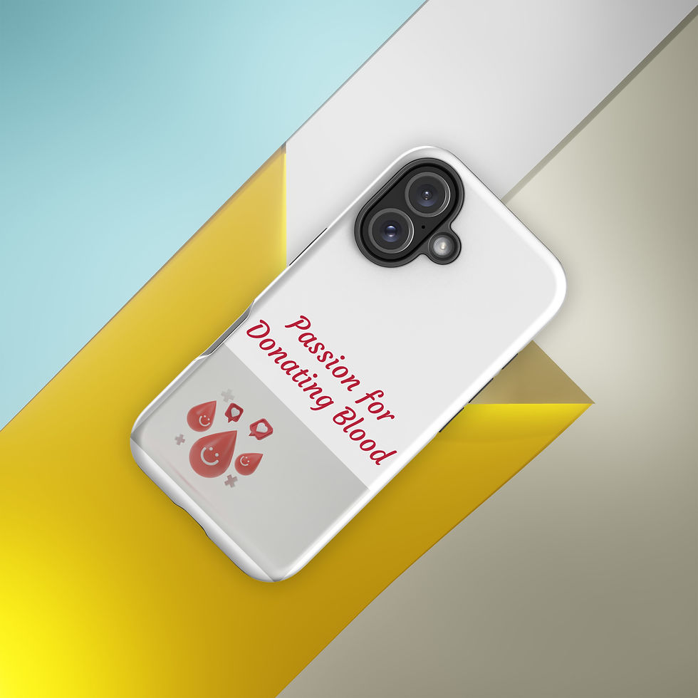 Thumbnail: Tough Case for iPhone® Passion for Donating Blood