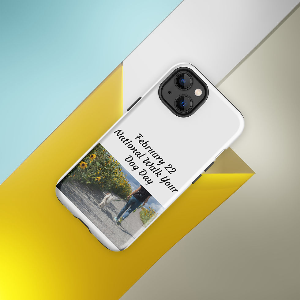 Thumbnail: Tough Case for iPhone® February 22 National Walk Your Dog Day