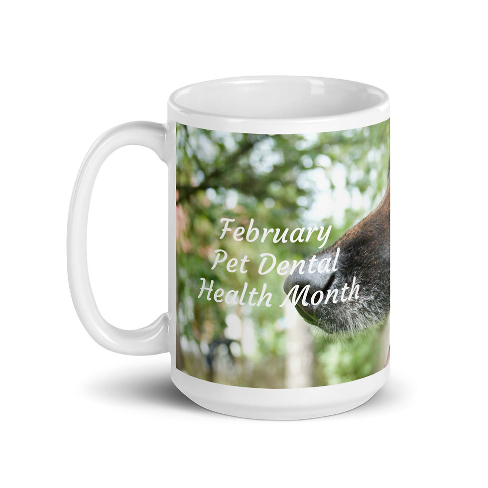 Thumbnail: White glossy mug February Pet Dental Health Month