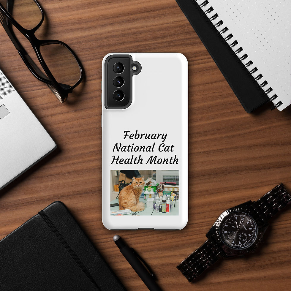 Thumbnail: Tough case for Samsung® February National Cat Health Month