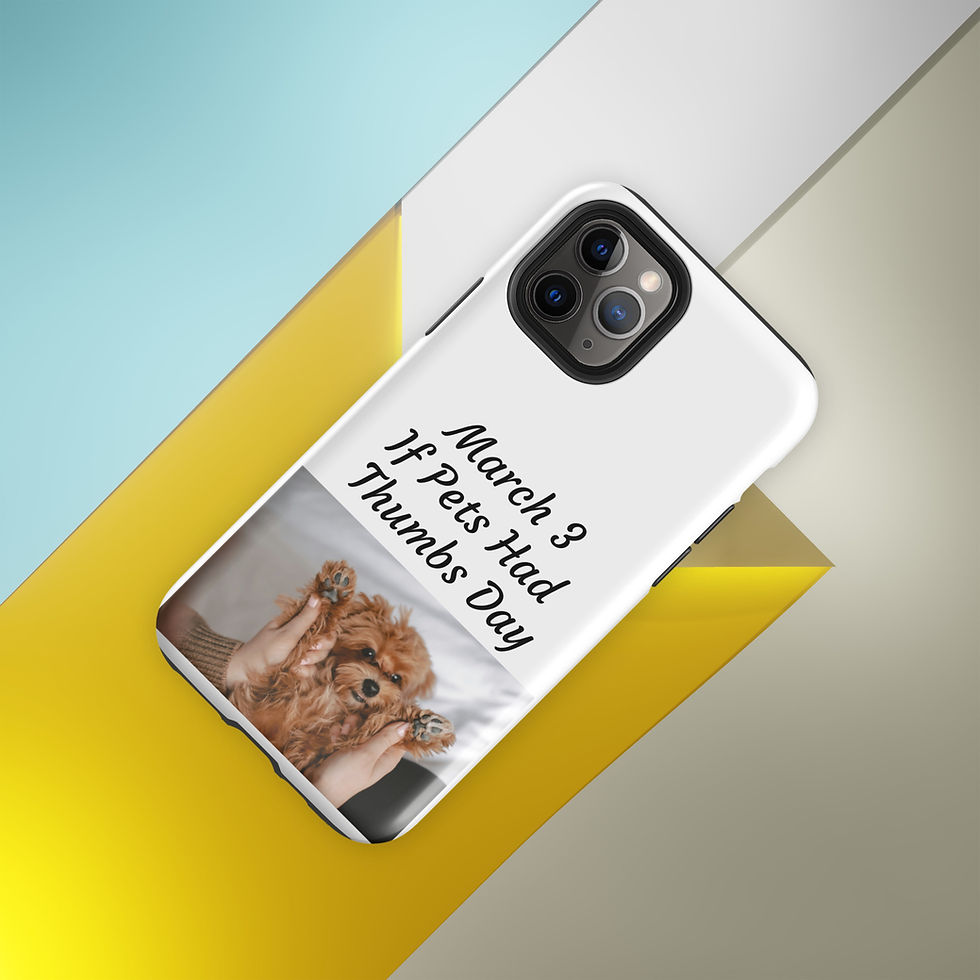Thumbnail: Tough Case for iPhone® March 3 If Pets Had Thumbs Day