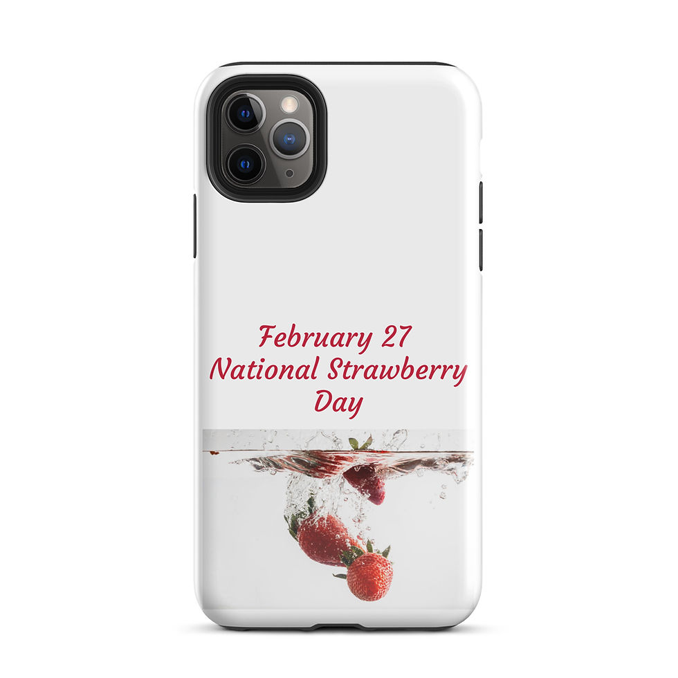 Thumbnail: Tough Case for iPhone® February 27 National Strawberry Day