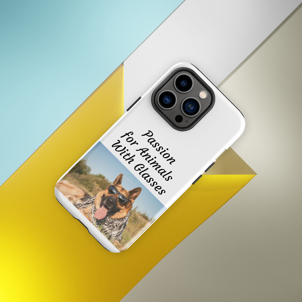 Thumbnail: Tough Case for iPhone® Passion for Animals with Glasses