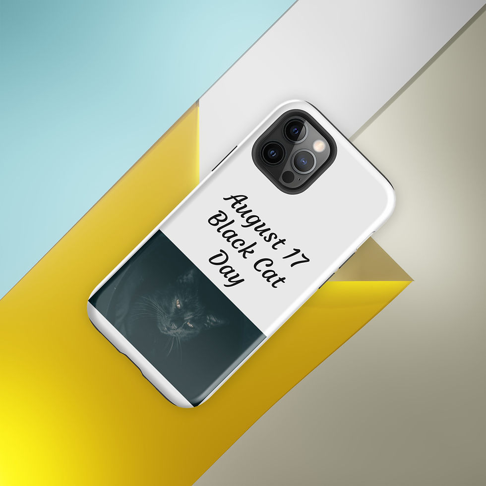 Thumbnail: Tough Case for iPhone® August 17 Black Cat Day