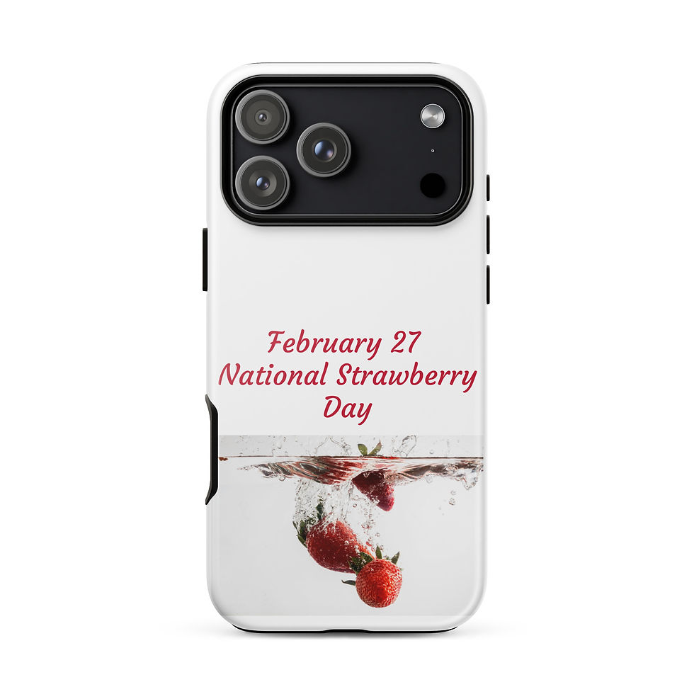 Thumbnail: Tough Case for iPhone® February 27 National Strawberry Day