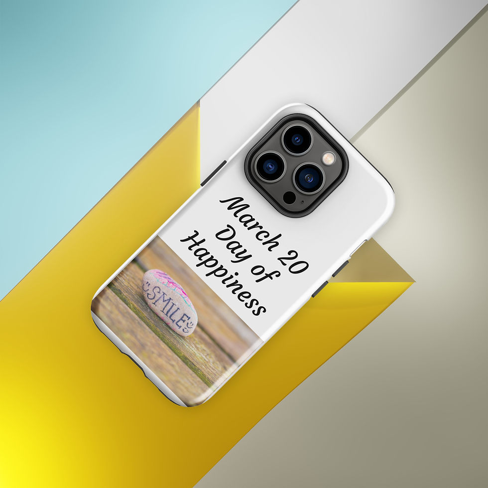 Thumbnail: Tough Case for iPhone® March 20 Day of Happiness