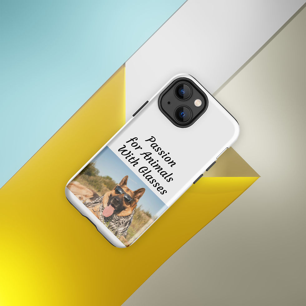Thumbnail: Tough Case for iPhone® Passion for Animals with Glasses