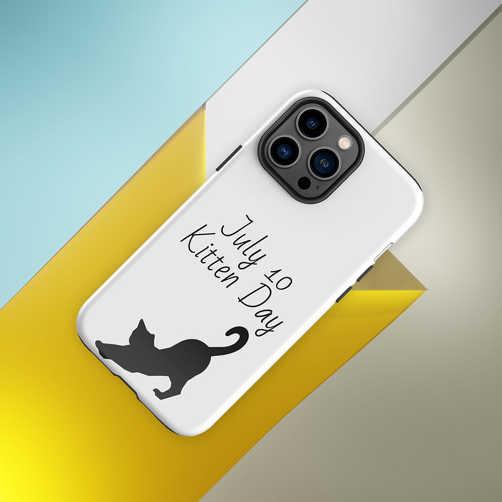 Thumbnail: Tough Case for iPhone July 10 Kitten Day