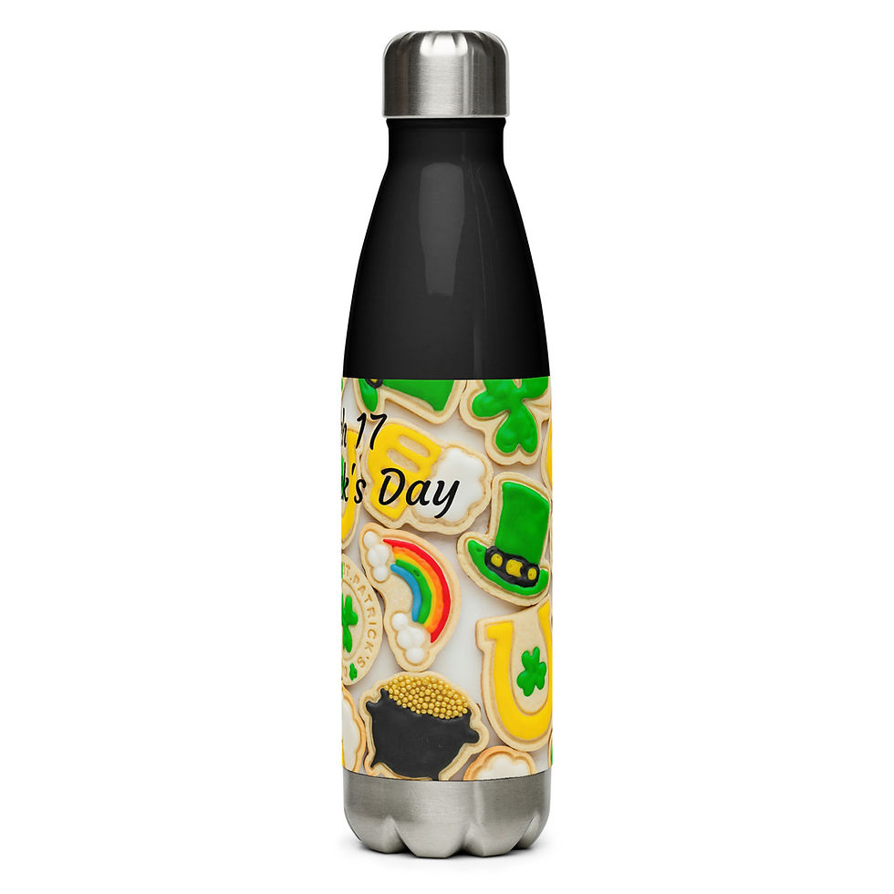 Thumbnail: Stainless steel water bottle March 17 St. Patrick's Day