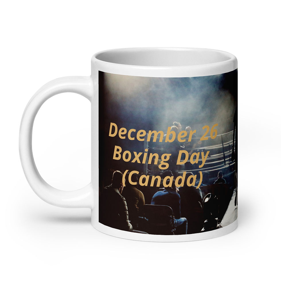 Thumbnail: White glossy mug December 26 Boxing Day