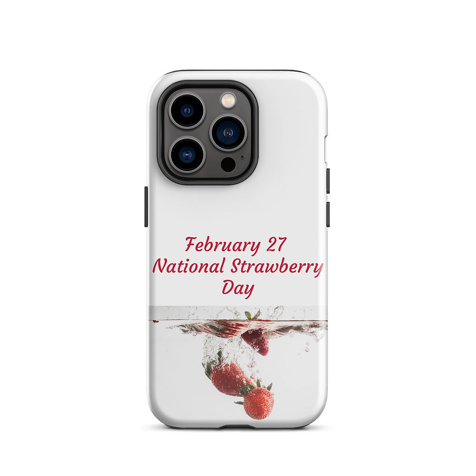 Thumbnail: Tough Case for iPhone® February 27 National Strawberry Day