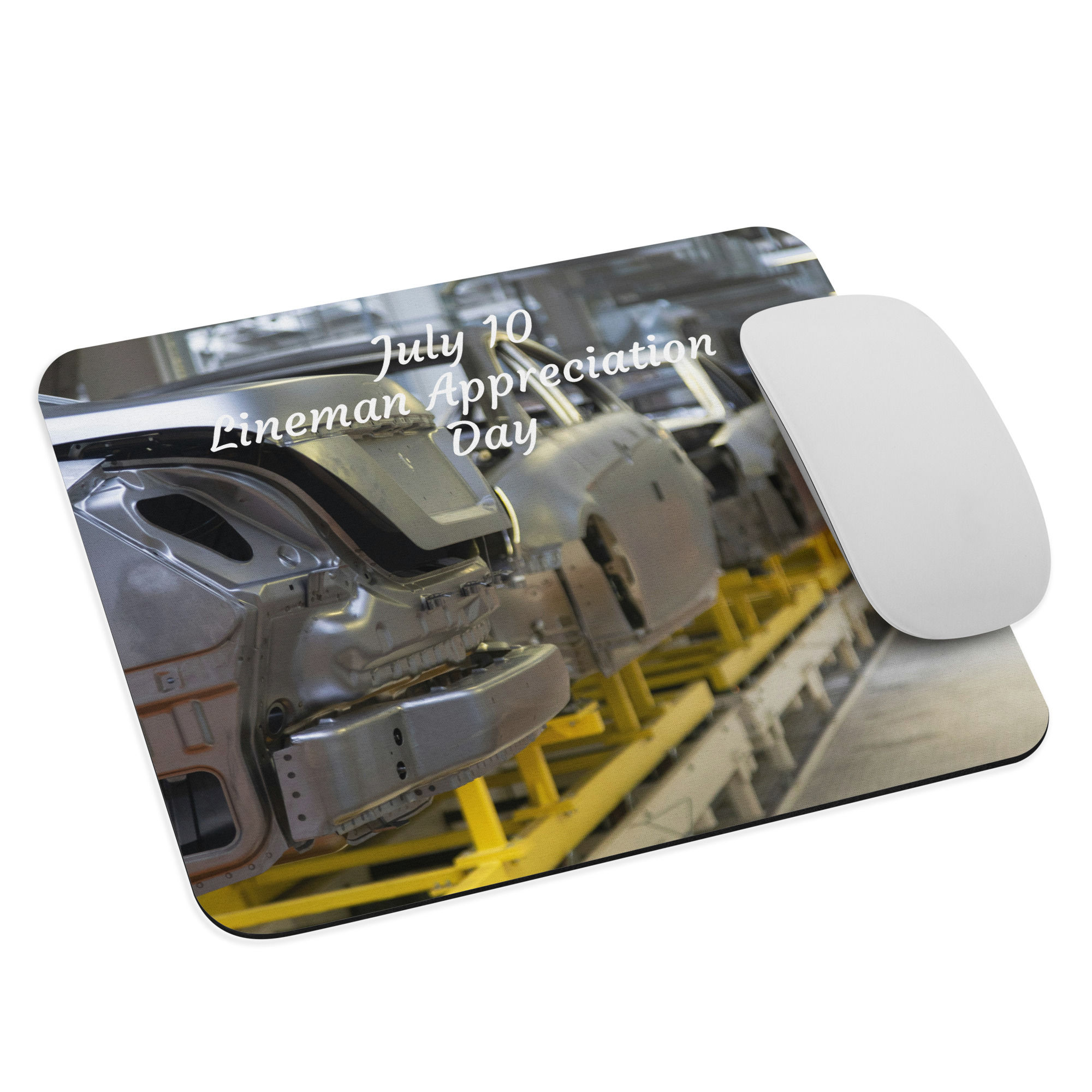 Mouse pad July 10 Lineman Appreciation Day