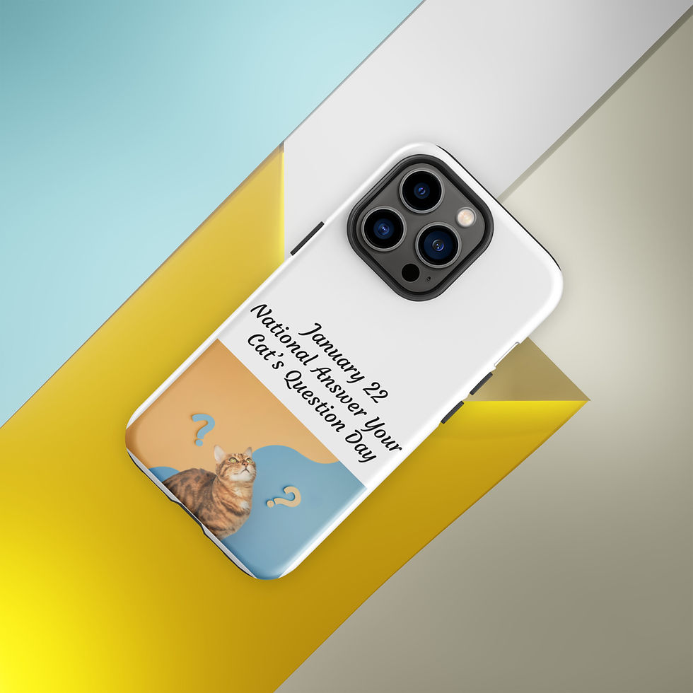 Thumbnail: Tough Case for iPhone® January 22 National Answer Your Cat's Question Day