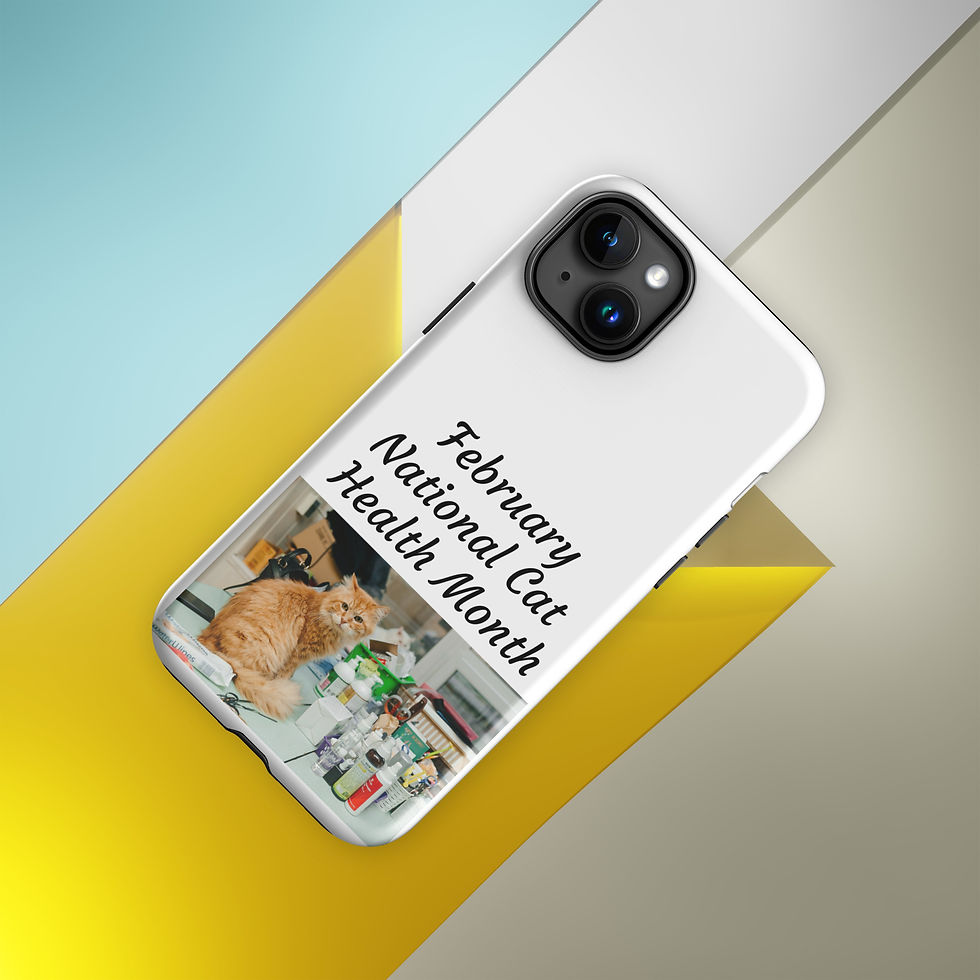 Thumbnail: Tough Case for iPhone® February National Cat Health Month