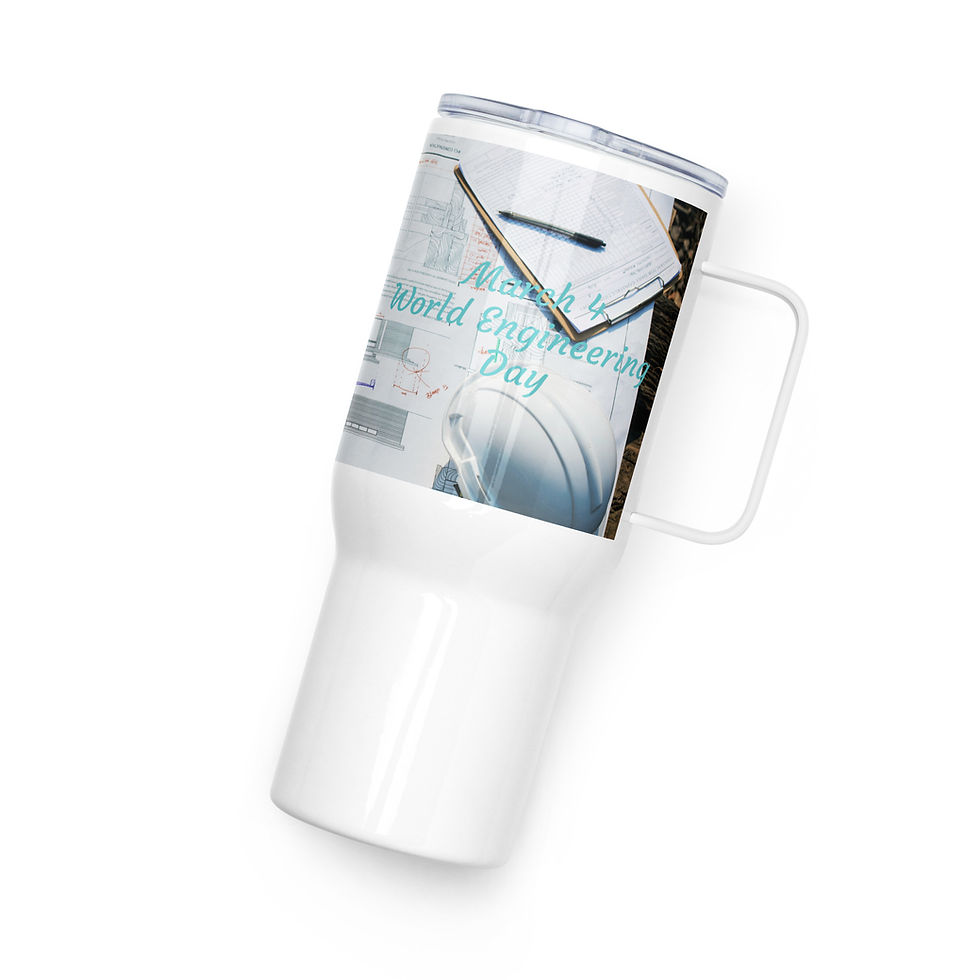 Thumbnail: Travel mug with a handle March 4 World Engineering Day