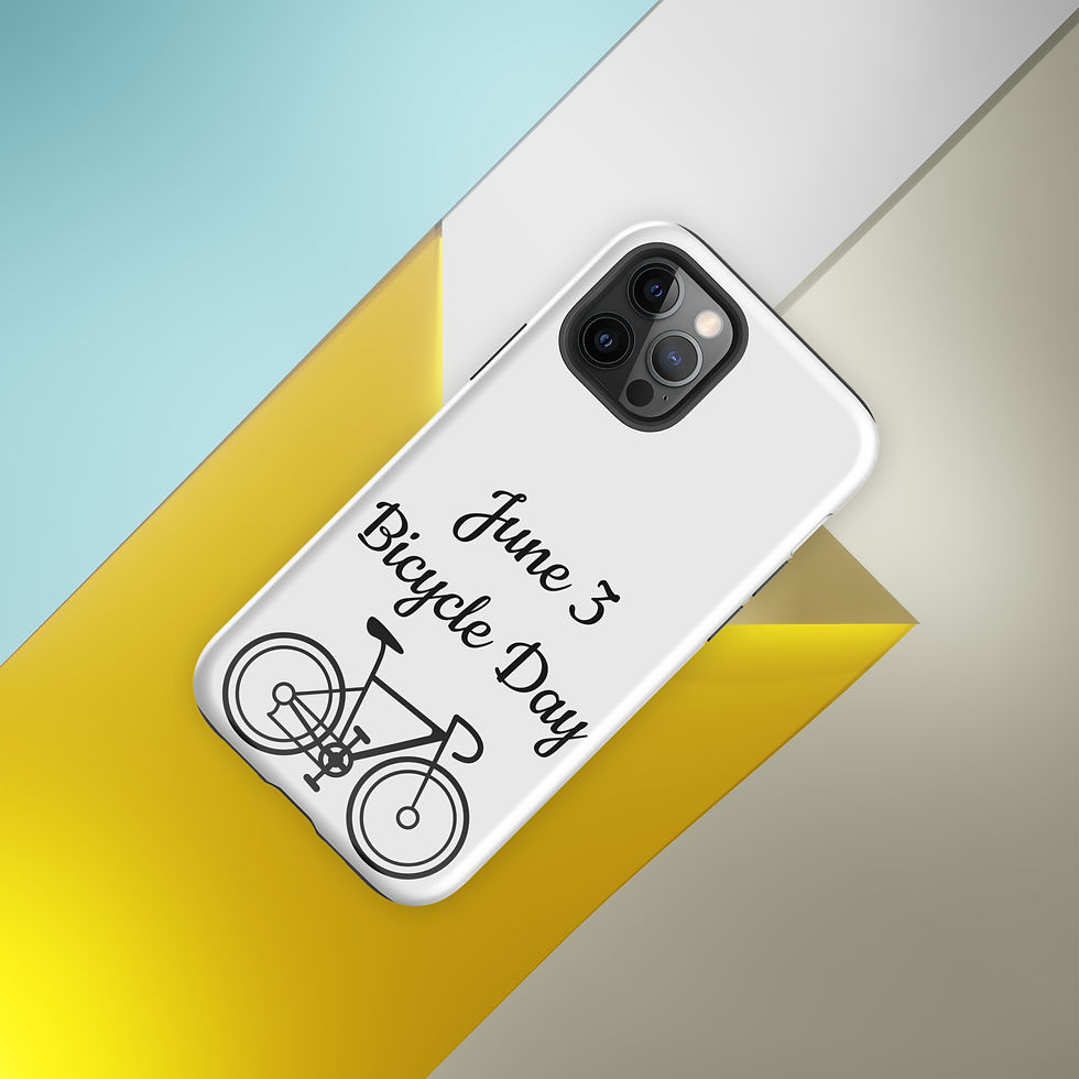 Thumbnail: Tough Case for iPhone® June 3 Bicycle Day