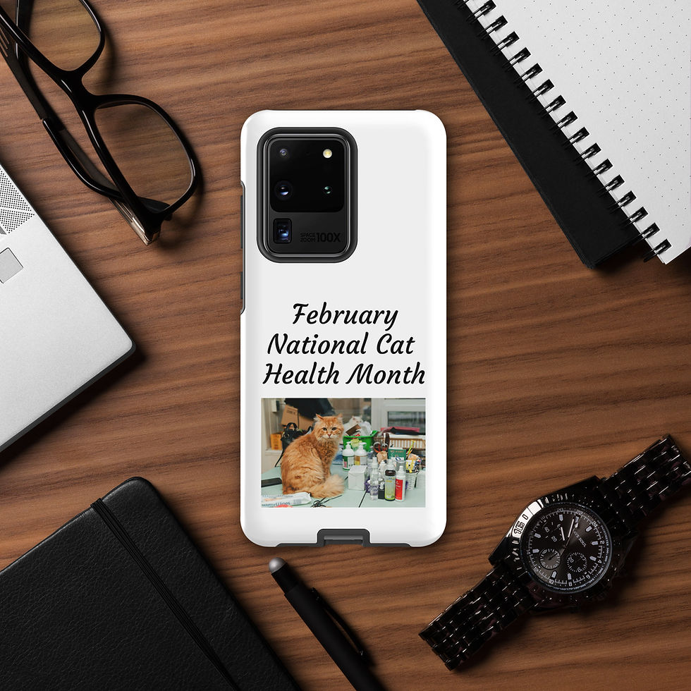 Thumbnail: Tough case for Samsung® February National Cat Health Month