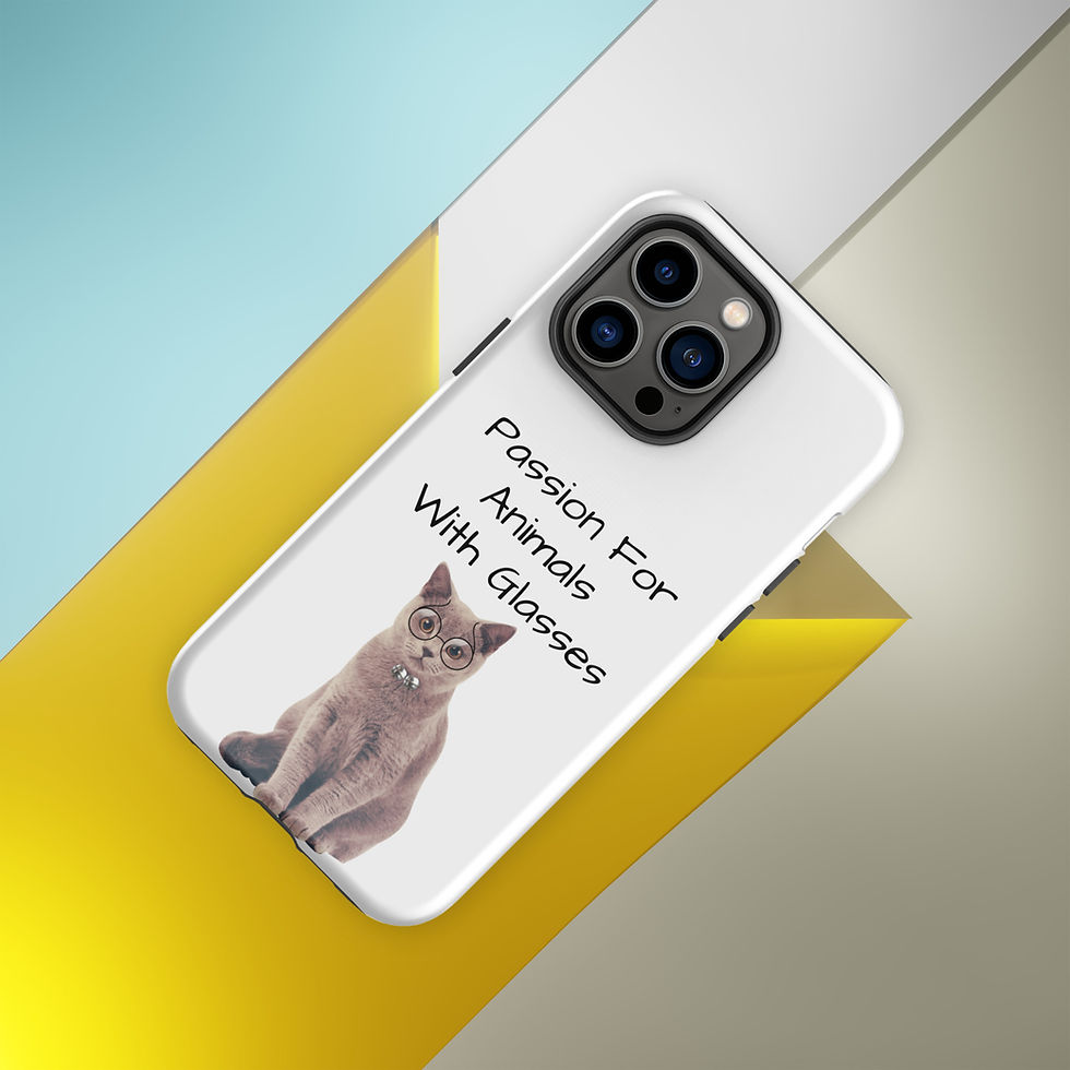 Thumbnail: Tough Case for iPhone® Passion for Animals with Glasses