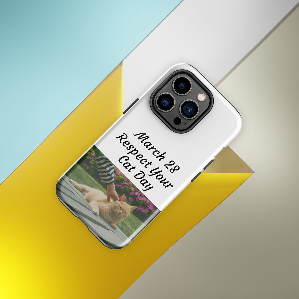 Thumbnail: Tough Case for iPhone® March 28 Respect Your Cat Day
