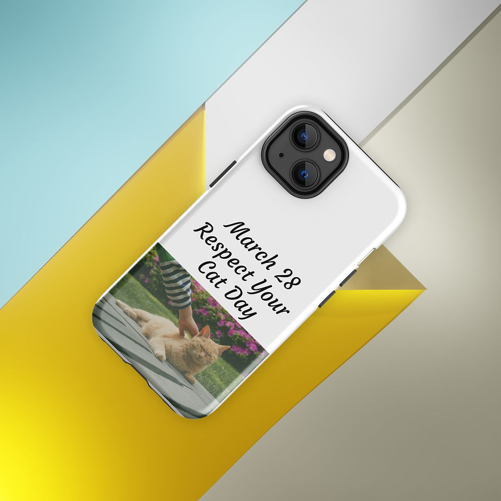 Thumbnail: Tough Case for iPhone® March 28 Respect Your Cat Day