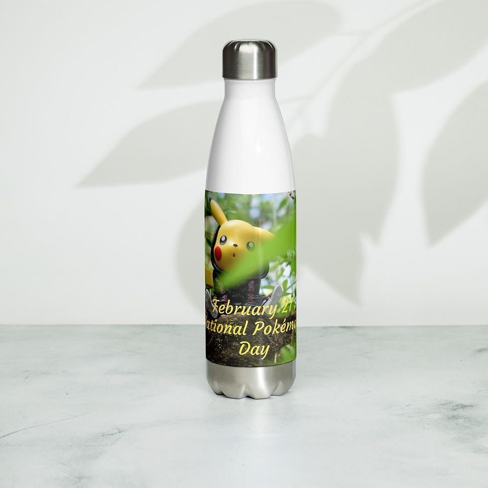 Thumbnail: Stainless steel water bottle February 27 National Pokémon Day