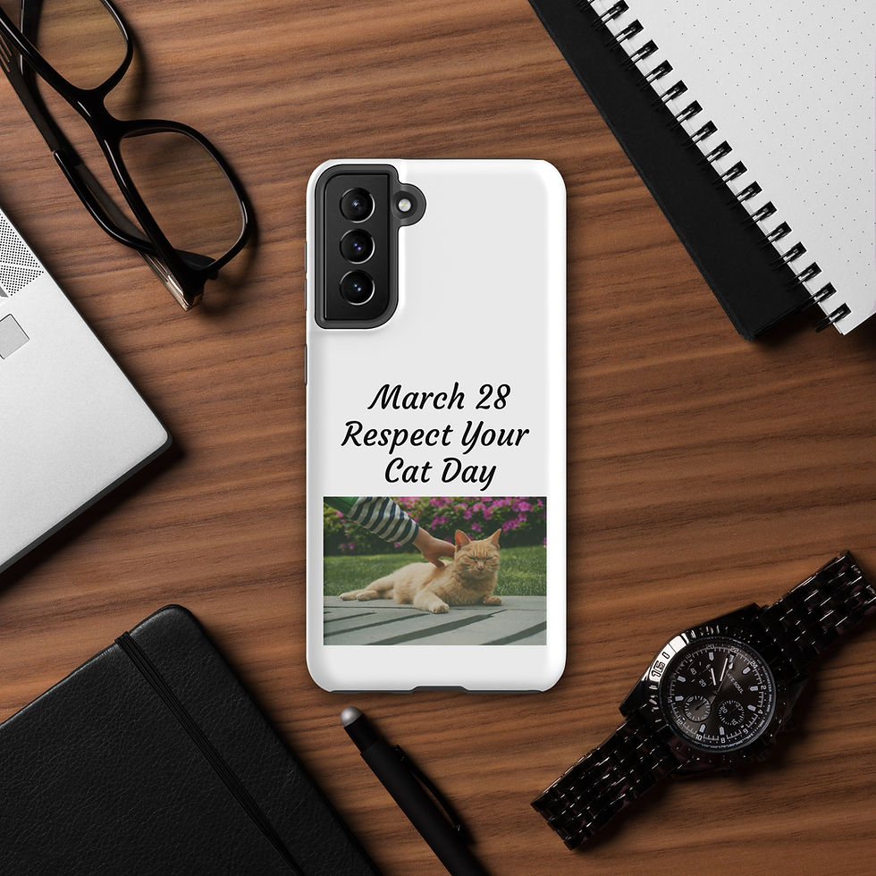 Thumbnail: Tough case for Samsung® March 28 Respect Your Cat Day