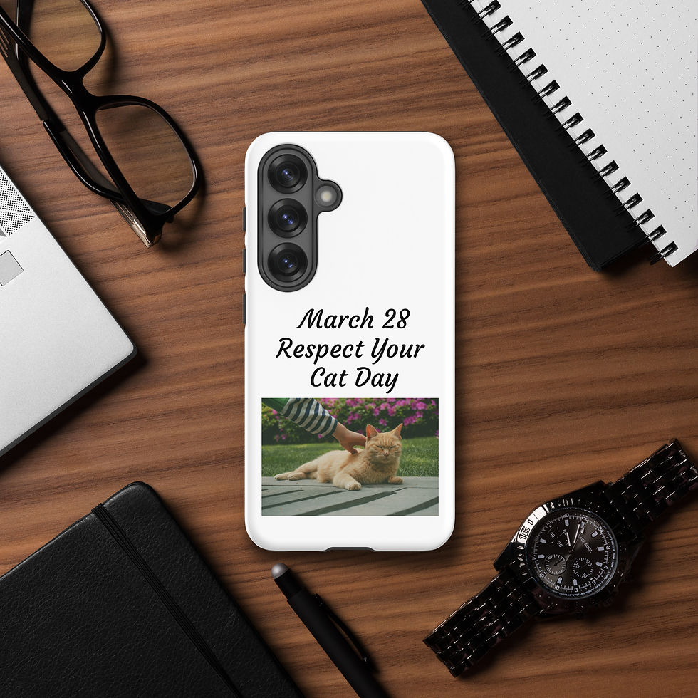 Thumbnail: Tough case for Samsung® March 28 Respect Your Cat Day