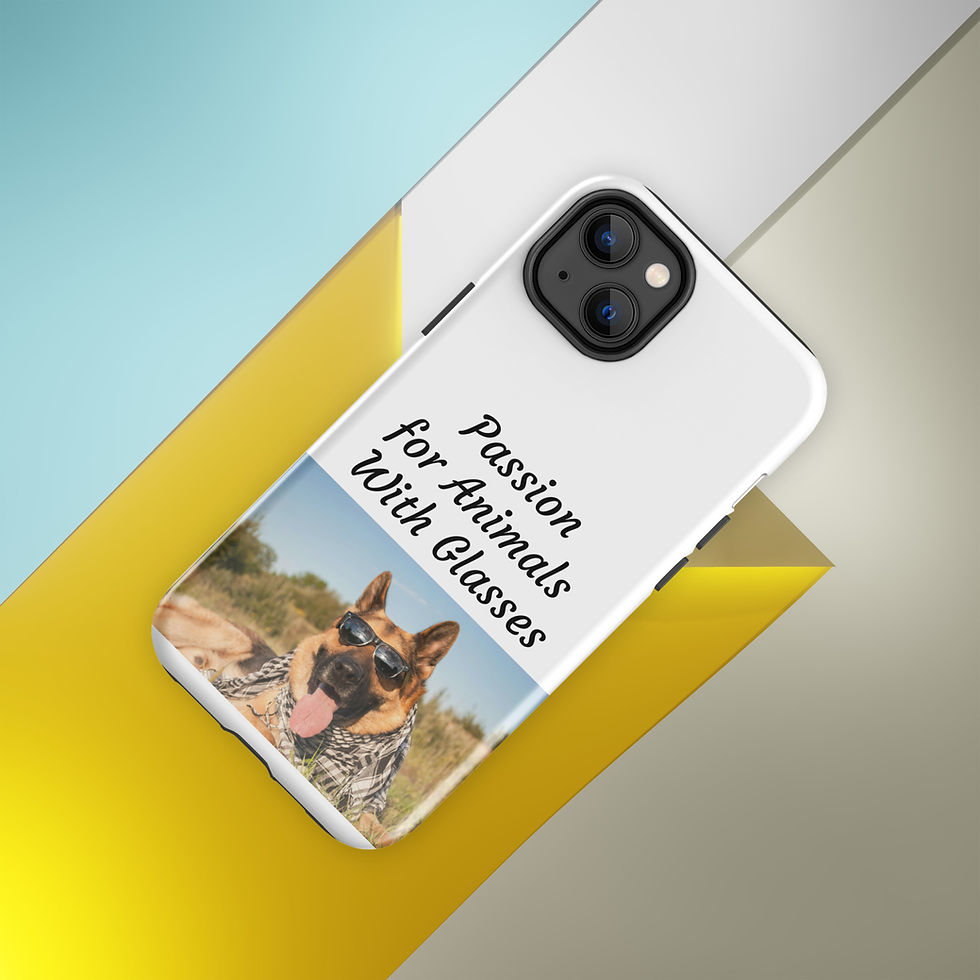 Thumbnail: Tough Case for iPhone® Passion for Animals with Glasses