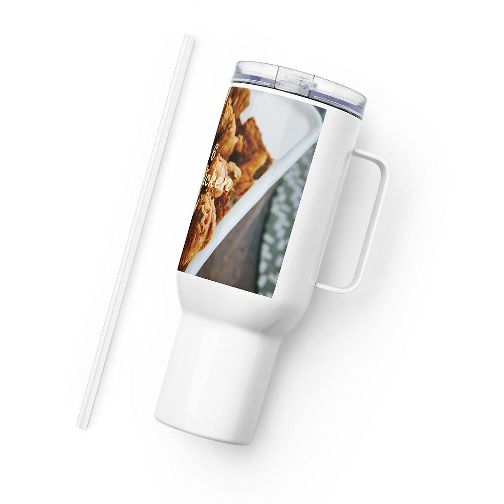 Thumbnail: Travel mug with a handle July 6 Fried Chicken Day