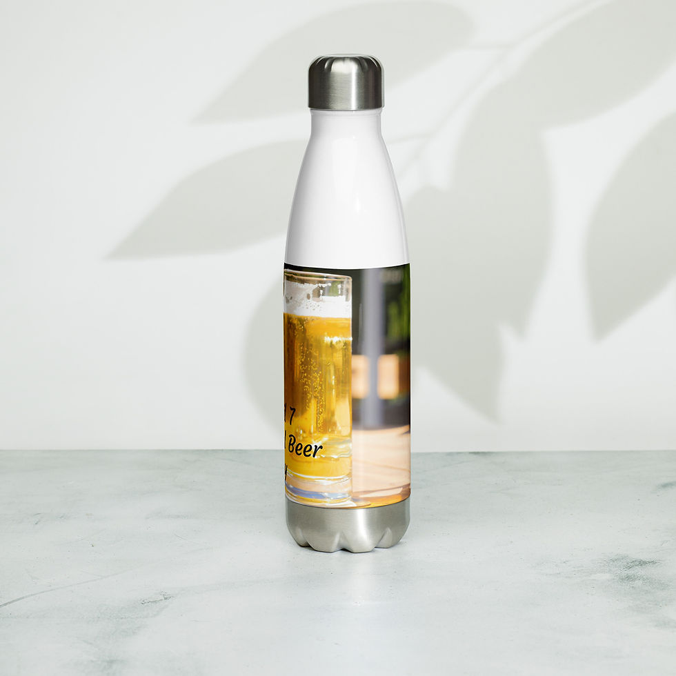 Thumbnail: Stainless steel water bottle April 7 National Beer Day