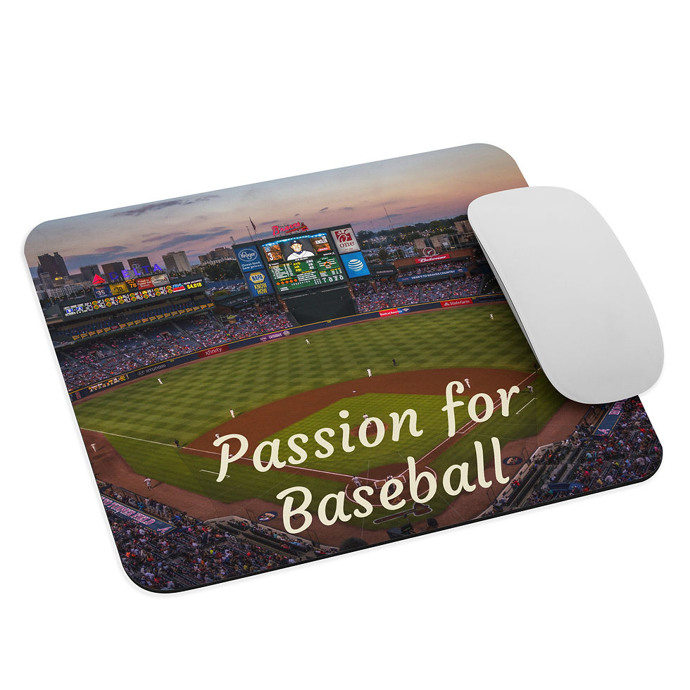 Mouse pad Passion for Baseball