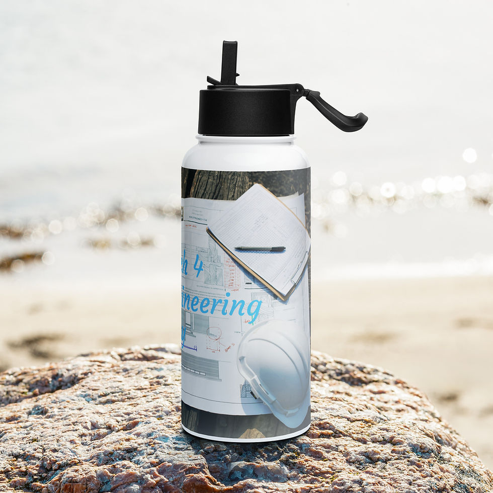Thumbnail: Stainless steel water bottle with a straw lid March 4 World Engineering Day