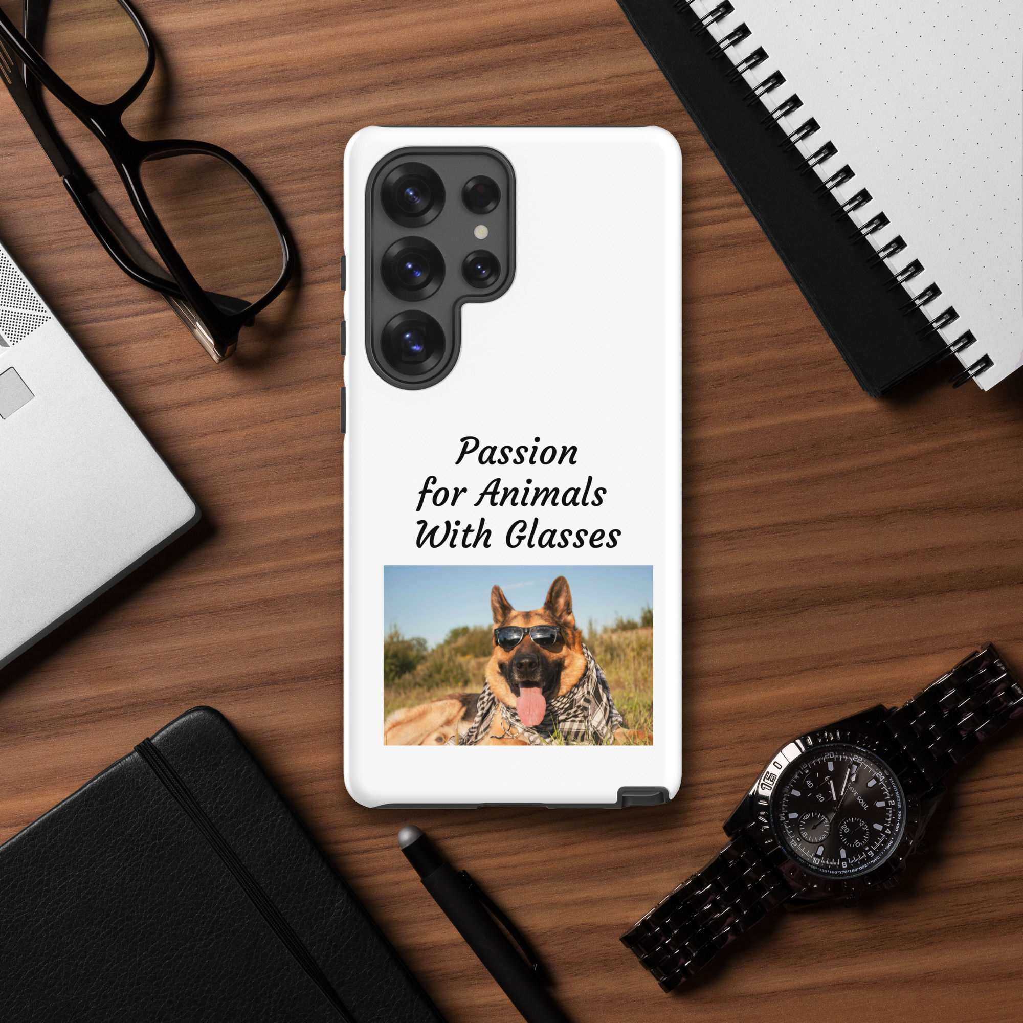 Tough case for Samsung® Passion for Animals With Glasses