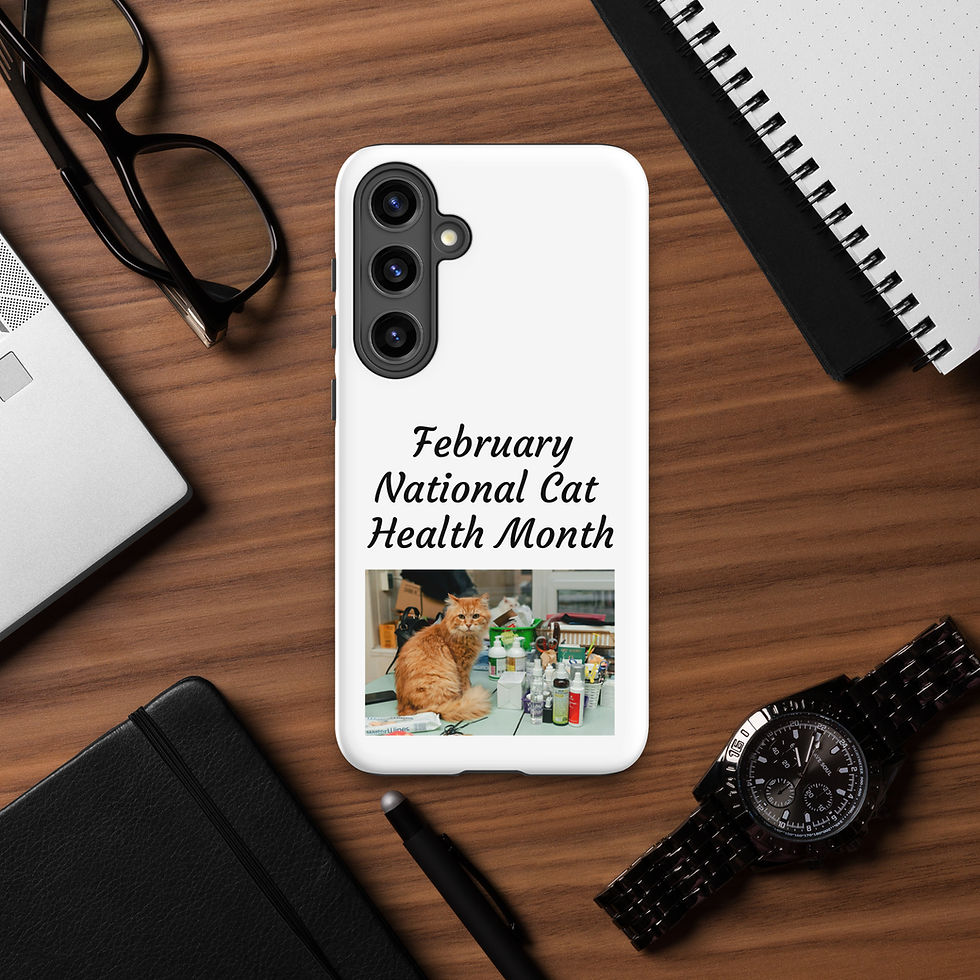 Thumbnail: Tough case for Samsung® February National Cat Health Month