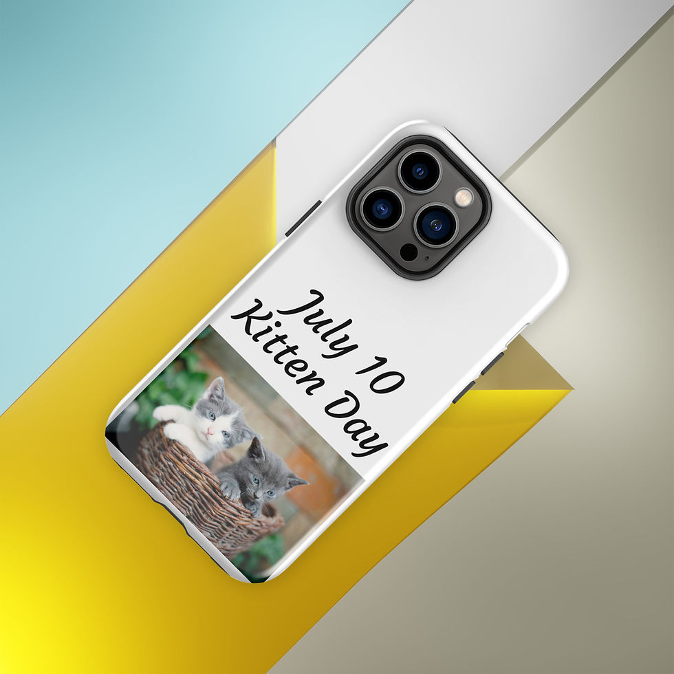 Thumbnail: Tough Case for iPhone® July 10 Kitten Day