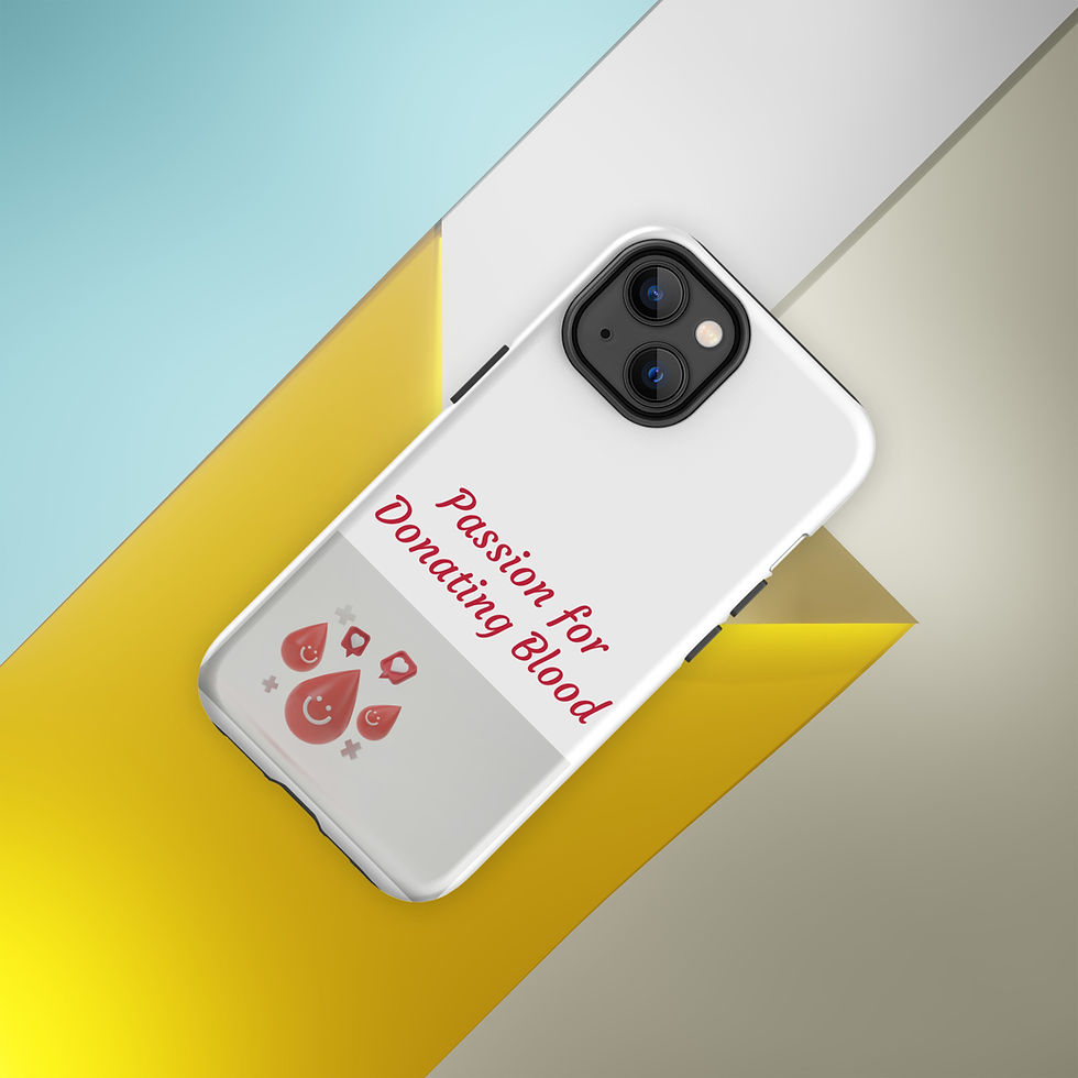 Thumbnail: Tough Case for iPhone® Passion for Donating Blood