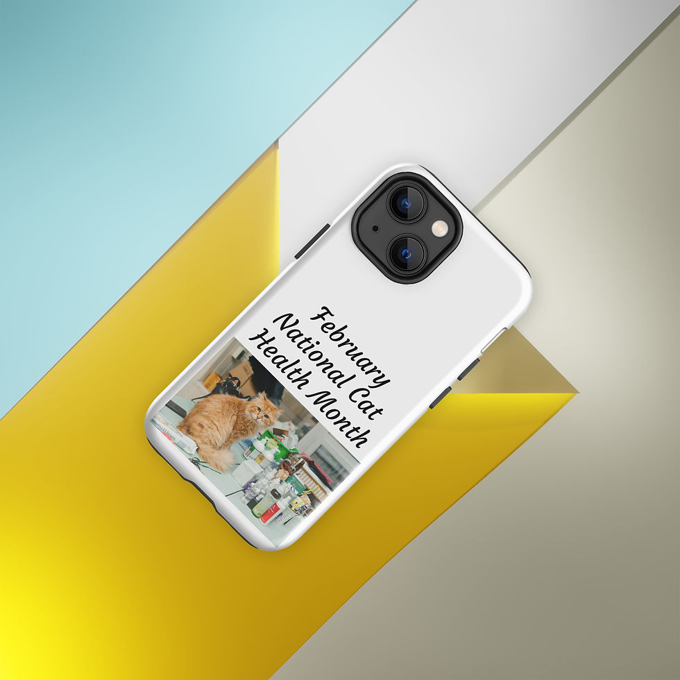 Thumbnail: Tough Case for iPhone® February National Cat Health Month