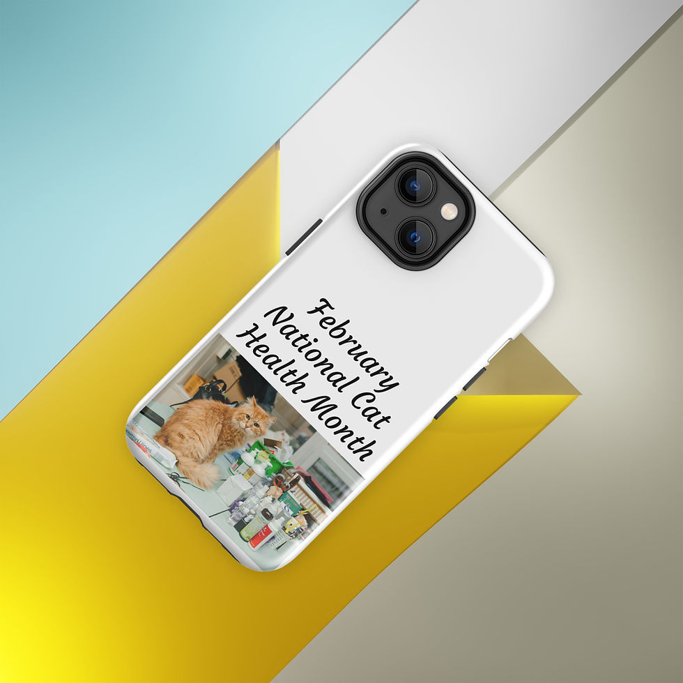 Thumbnail: Tough Case for iPhone® February National Cat Health Month