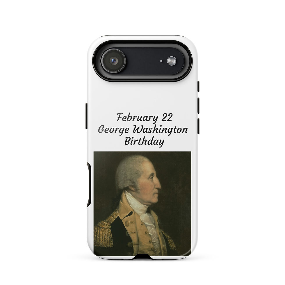 Thumbnail: Tough Case for iPhone® February 22 George Washington's Birthday