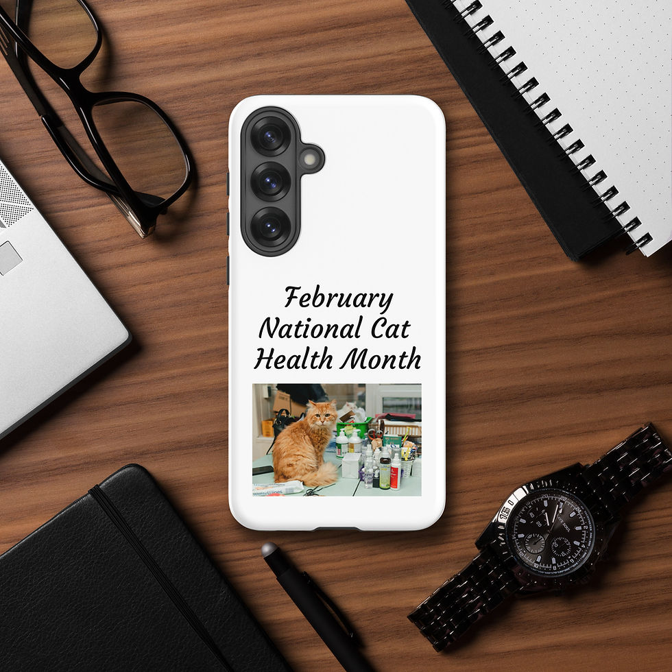 Thumbnail: Tough case for Samsung® February National Cat Health Month