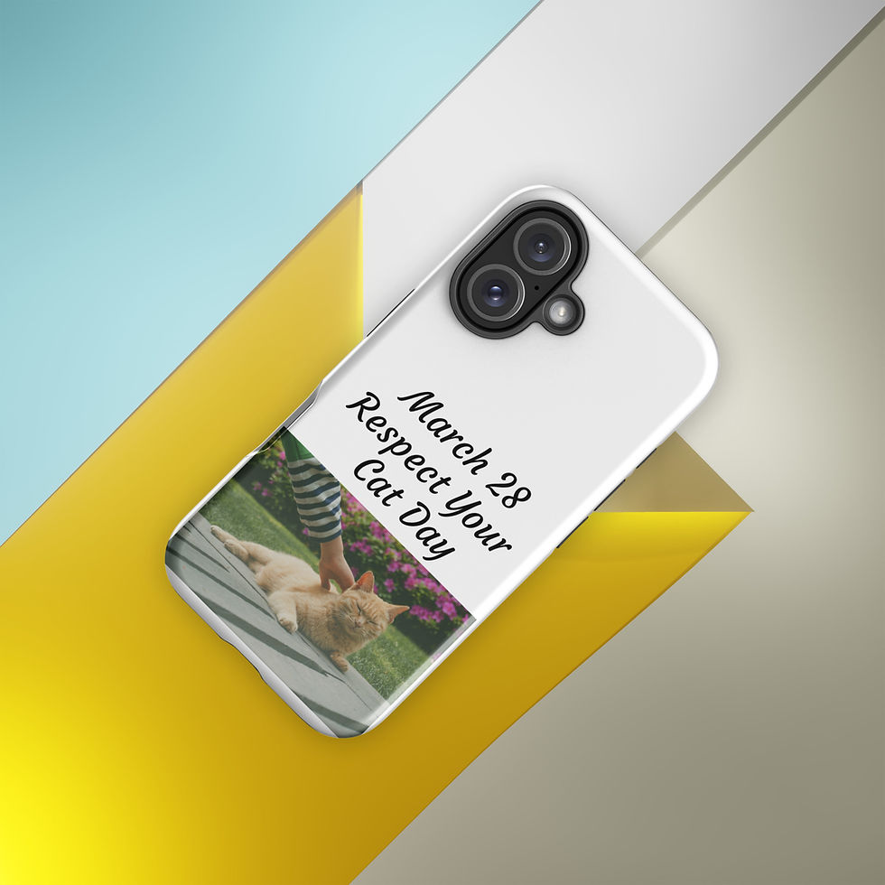Thumbnail: Tough Case for iPhone® March 28 Respect Your Cat Day