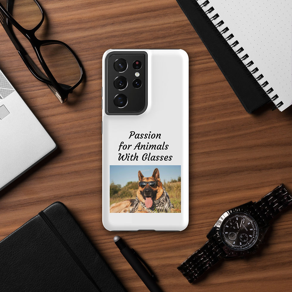 Thumbnail: Tough case for Samsung® Passion for Animals With Glasses