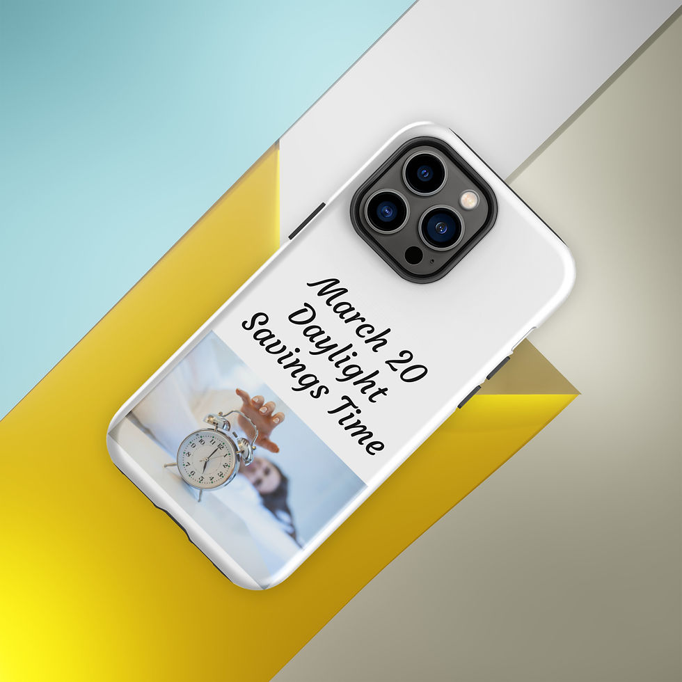 Thumbnail: Tough Case for iPhone® March 20 Daylight Savings Time