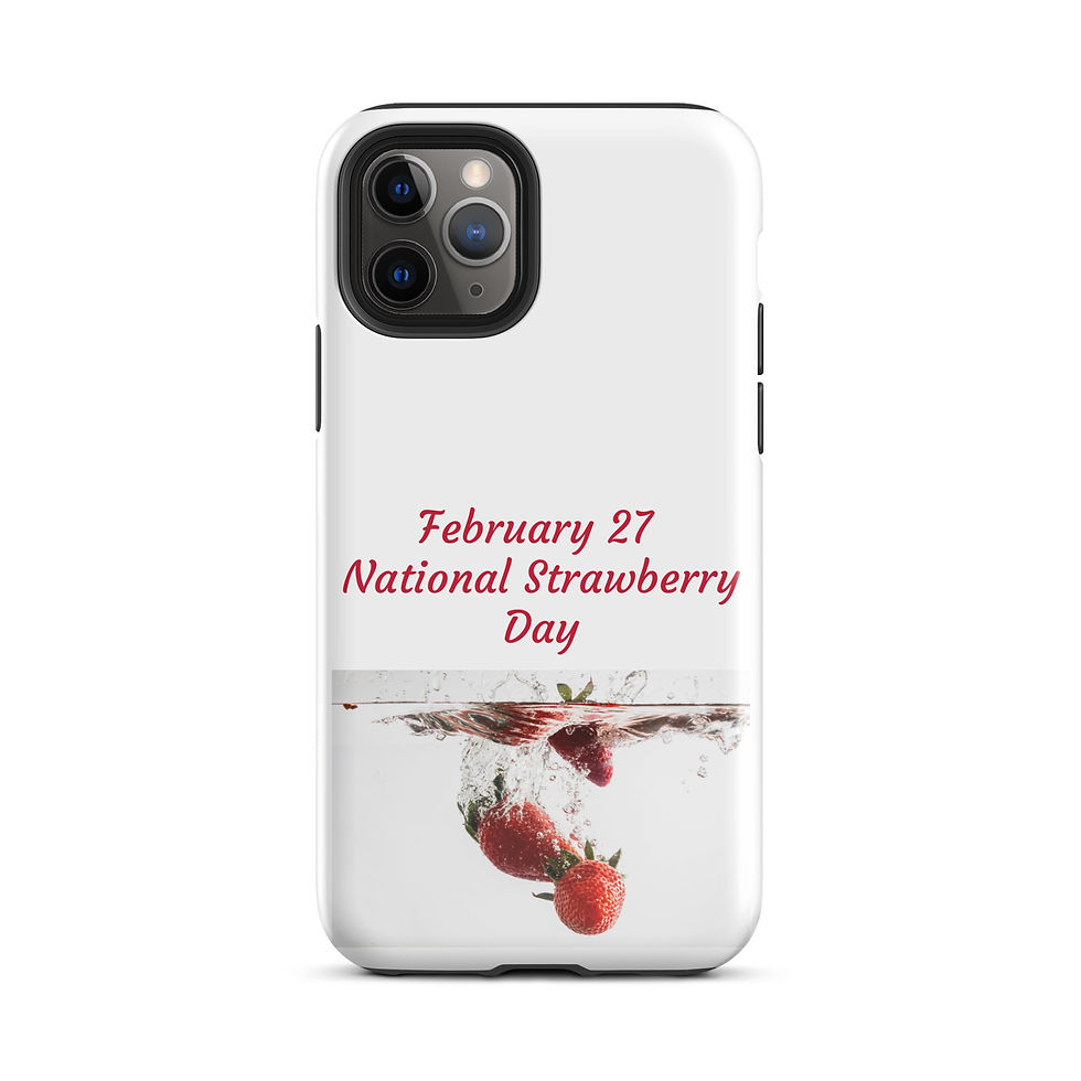 Thumbnail: Tough Case for iPhone® February 27 National Strawberry Day