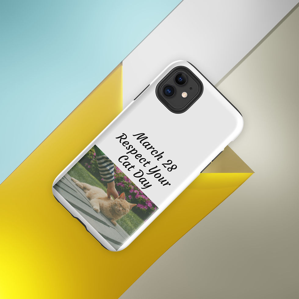 Thumbnail: Tough Case for iPhone® March 28 Respect Your Cat Day
