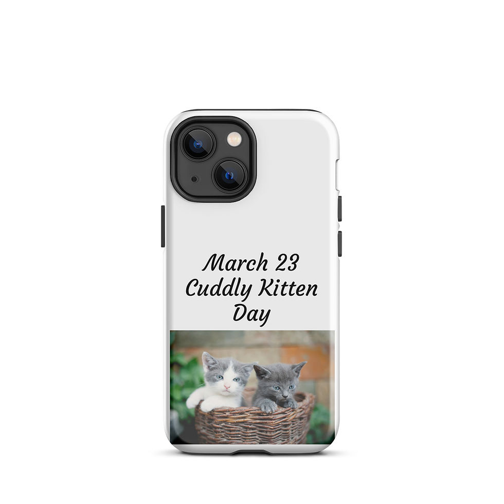 Thumbnail: Tough Case for iPhone® March 23 Cuddly Kitten Day