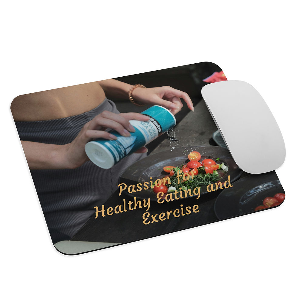 Mouse pad Passion for Healthy Eating and Exercise