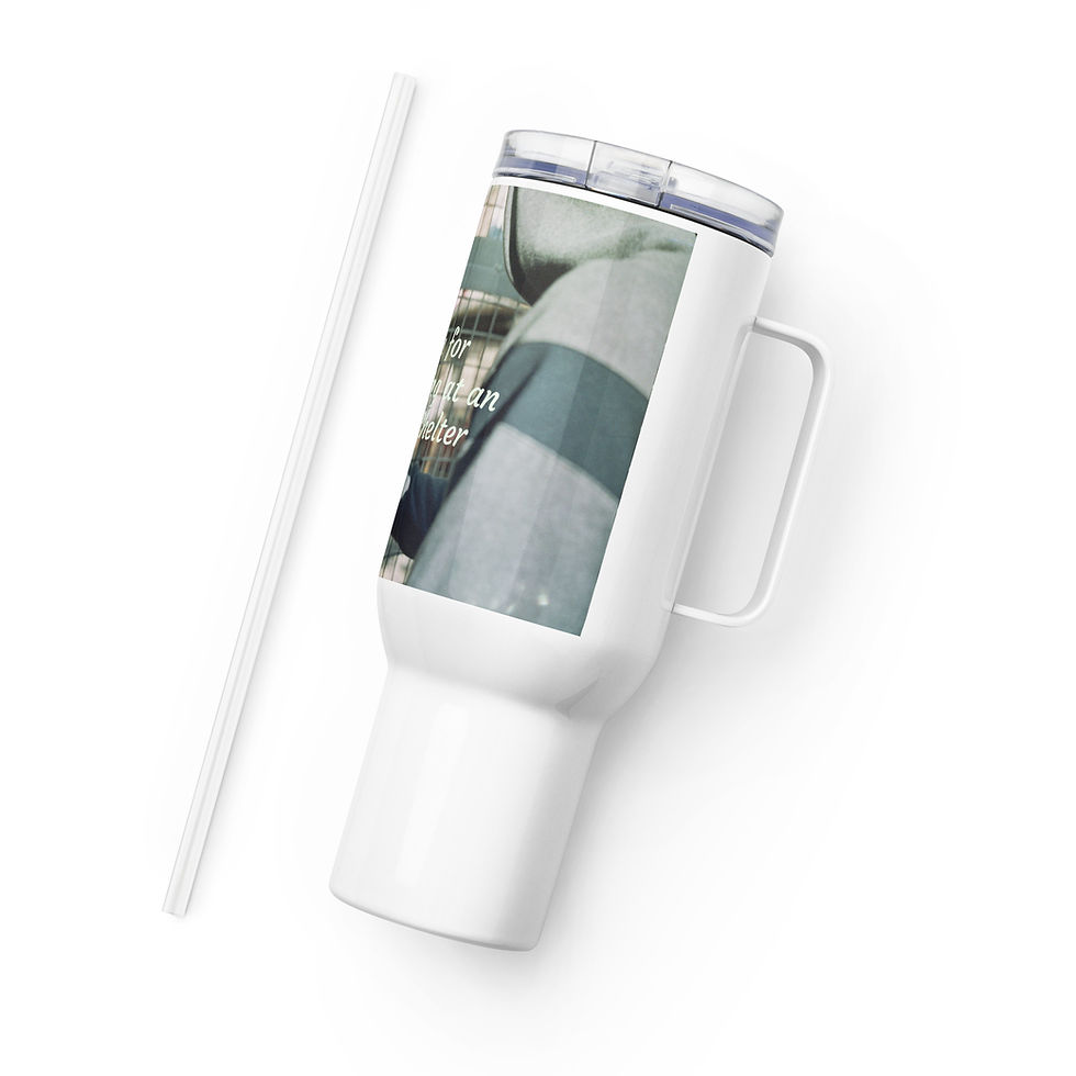 Thumbnail: Travel mug with a handle Passion for Volunteering at an Animal Shelter