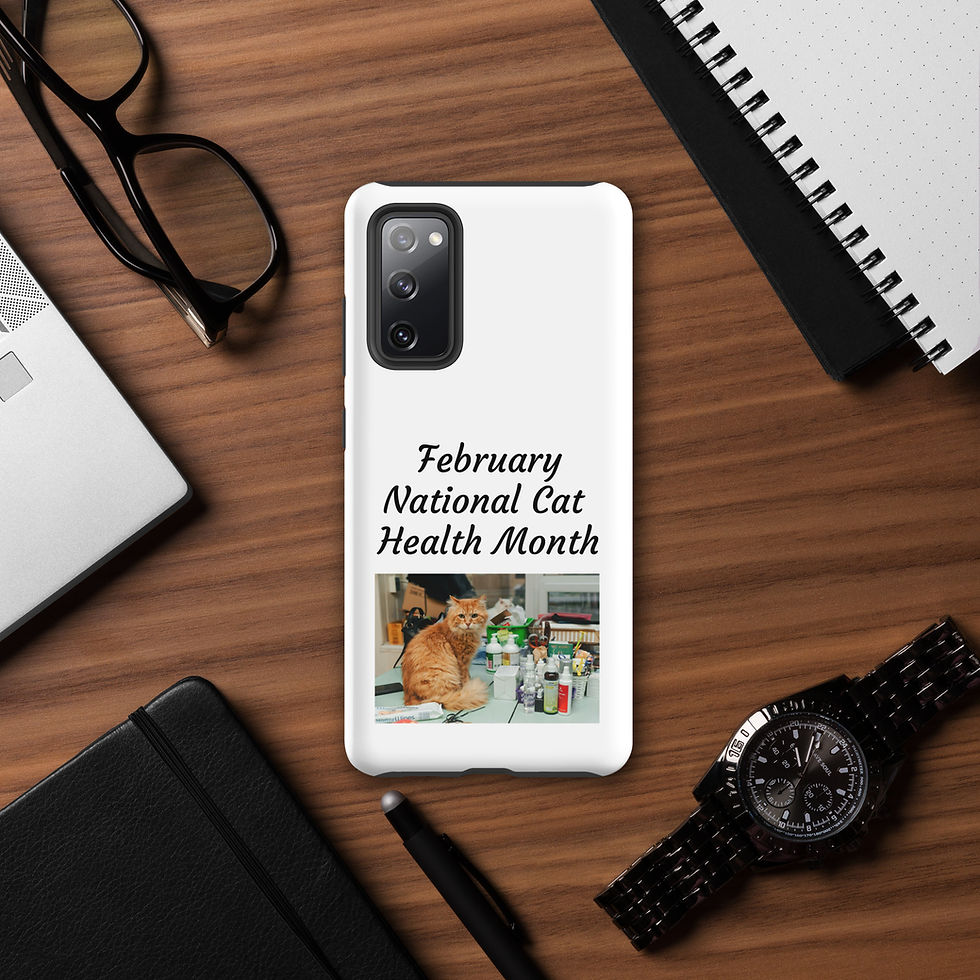 Thumbnail: Tough case for Samsung® February National Cat Health Month