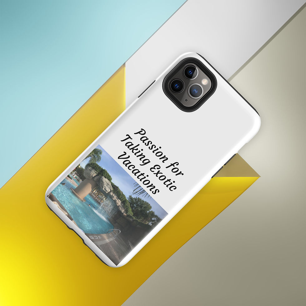 Thumbnail: Tough Case for iPhone® Passion for Taking Exotic Vacations